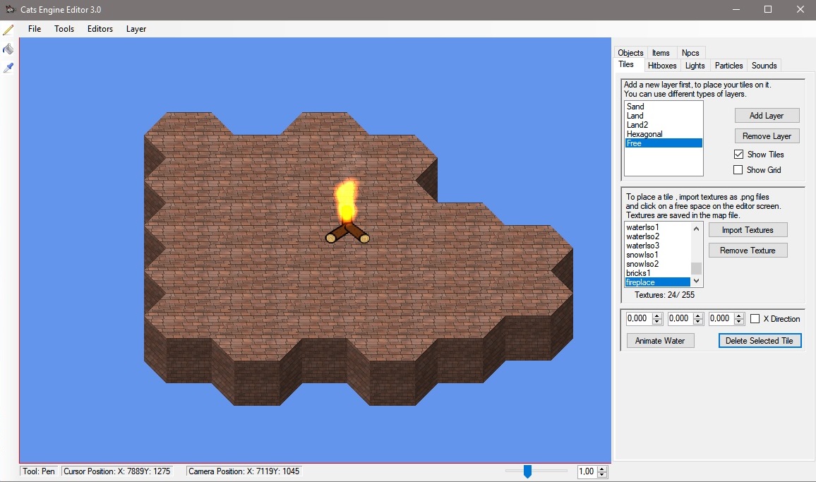 2D Tile Map Editor